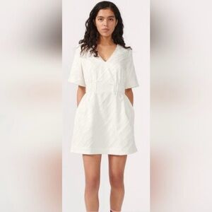 BAUM UND PFERDGARTEN Aello Mini Dress NWT Size 36 White